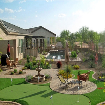 Faux Grass Kings Point, Florida How To Build A Putting Green, Backyard Garden Ideas