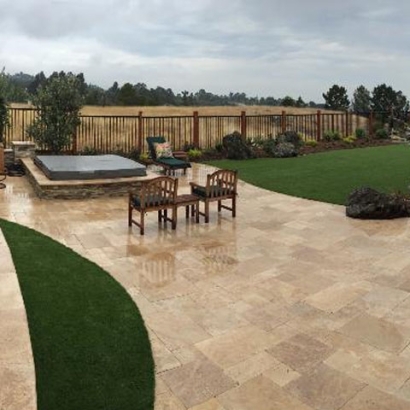 Synthetic Grass Samsula-Spruce Creek, Florida Backyard Deck Ideas, Backyard Landscaping Ideas