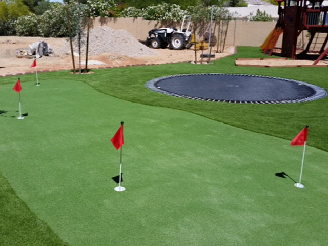 Artificial Grass Olympia Heights, Florida Putting Green, Backyard Makeover