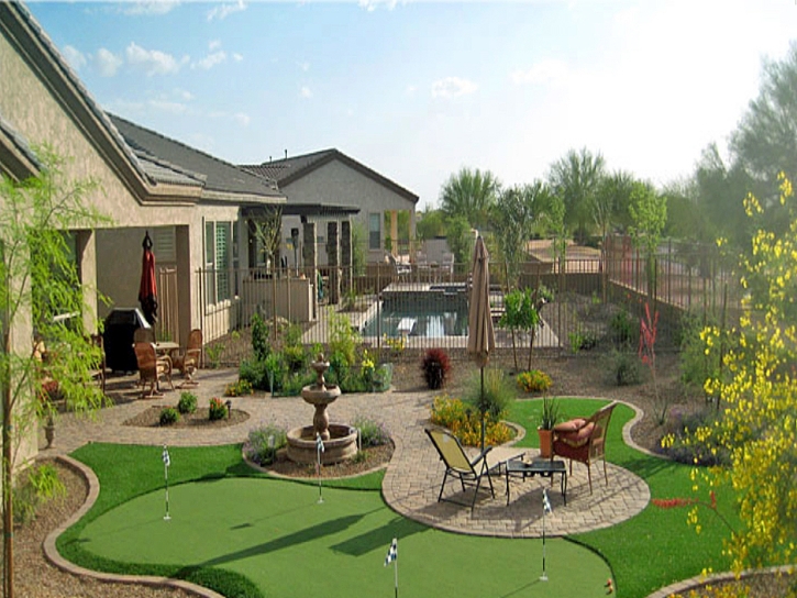 Faux Grass Kings Point, Florida How To Build A Putting Green, Backyard Garden Ideas