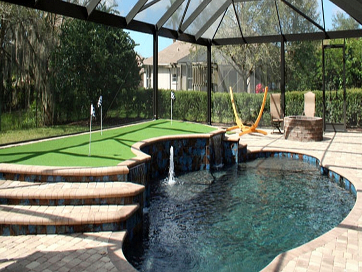 Synthetic Lawn Union Park, Florida Best Indoor Putting Green, Backyard Landscape Ideas